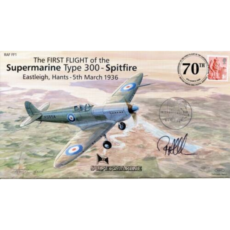 GB 2006 70th Anniversary Spitfire Flight Cover Signed