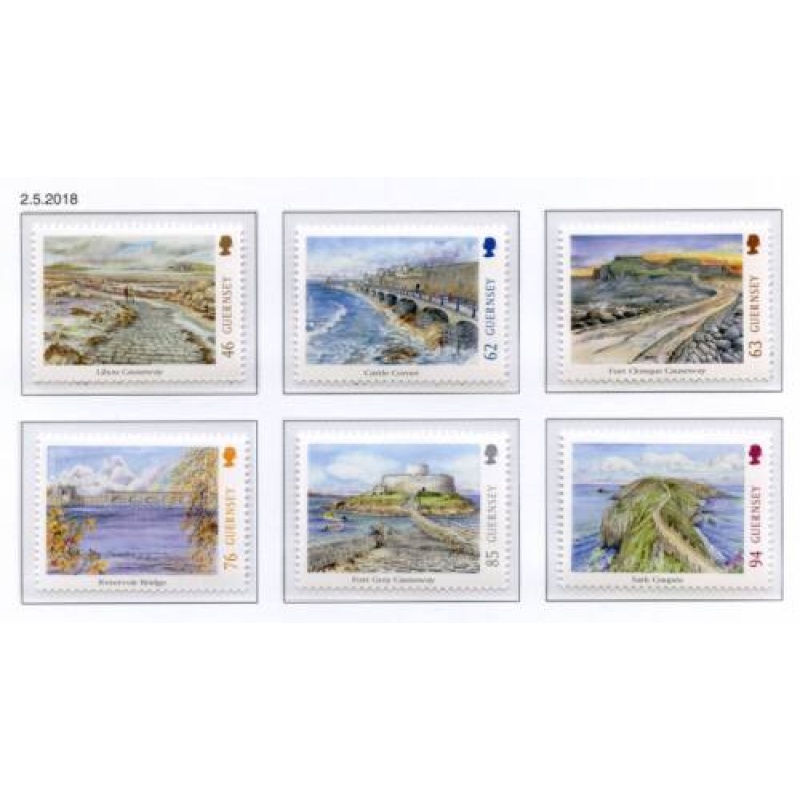 Guernsey 2018 Bridges Set SG1726 1731 Unmounted Mint