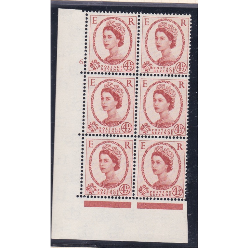 4d Wilding Multi Crown on White Cyl 6 Dot perf A(E I) UNMOUNTED MINT