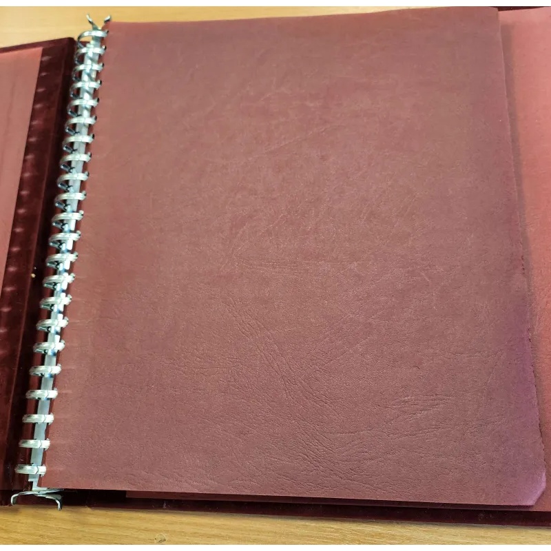 Benham red 22 ring binder for booklets with 12 pages - Worn logo