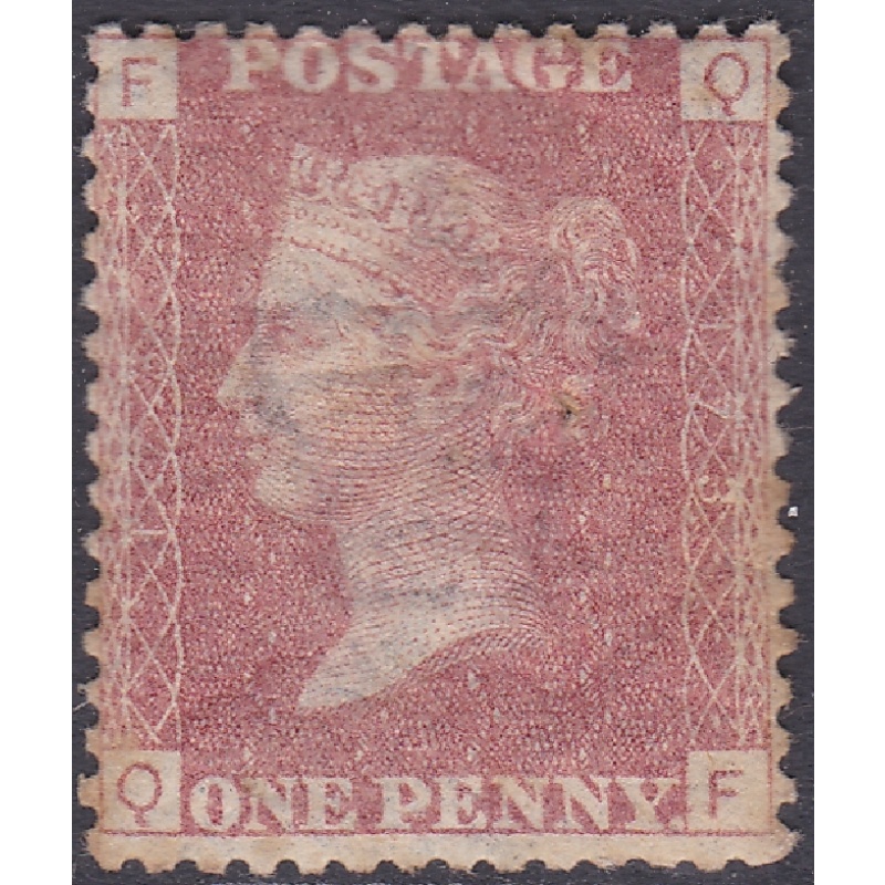 SG 43 1d Penny Red Lettered Q-F plate 173 MOUNTED MINT