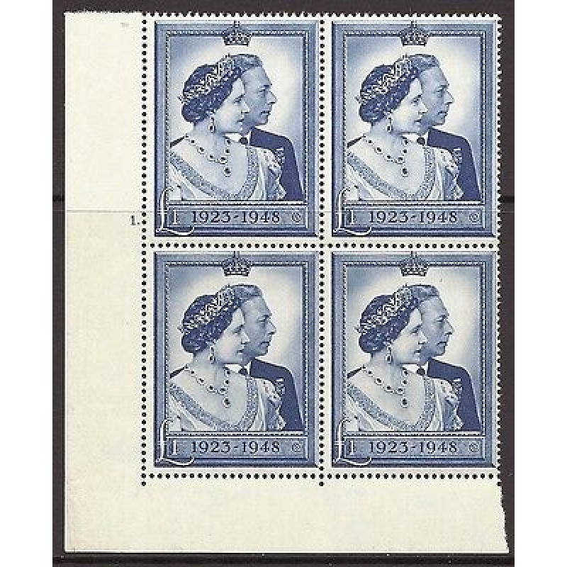 Sg 494 1948 Silver Wedding Cylinder 1 Dot perf type 5(I E) UNMOUNTED MINT MNH