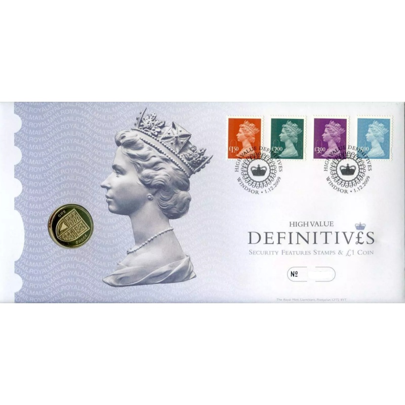 2009 High Value Definitives Coin Cover no. 00459 MINT