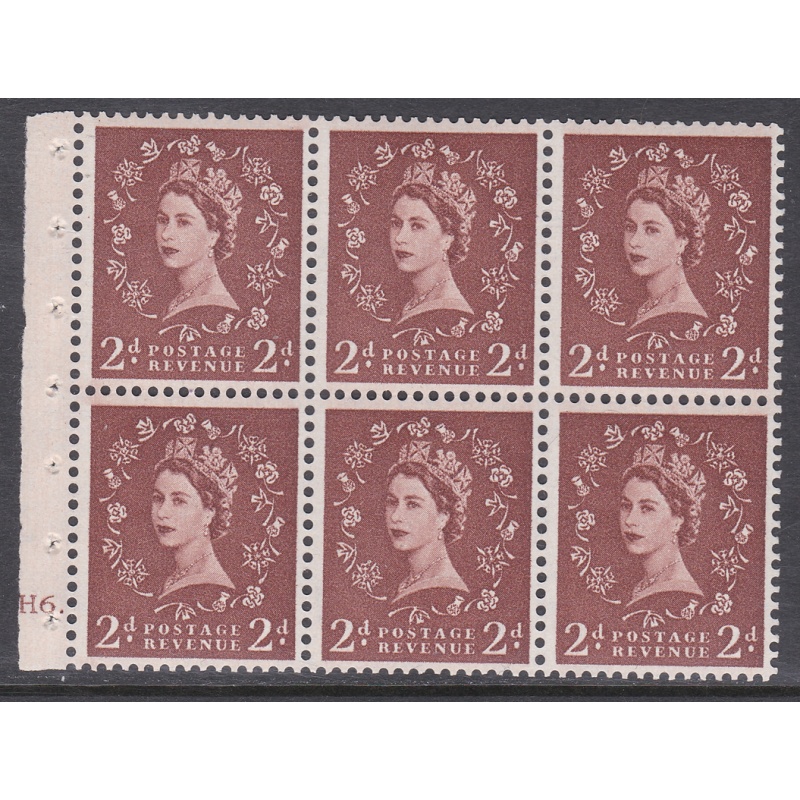 SB78 2d Wilding Edward Crown Cylinder H6 Dot Perf Ie(t) - UNMOUNTED MINT