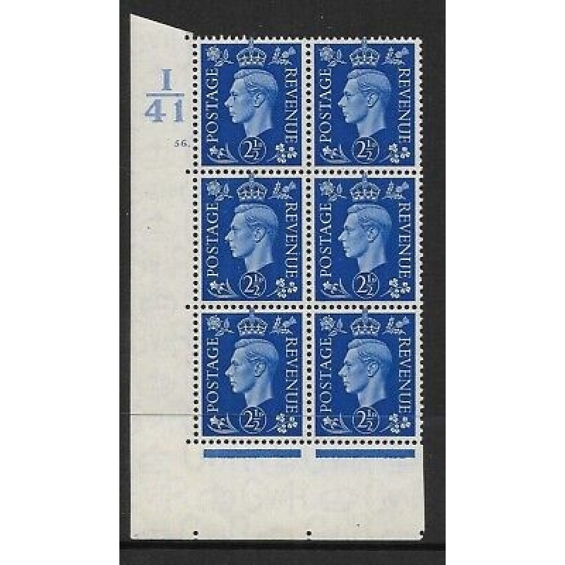 2d Blue Dark colours I41 56 Dot perf 5(E I) UNMOUNTED MINT