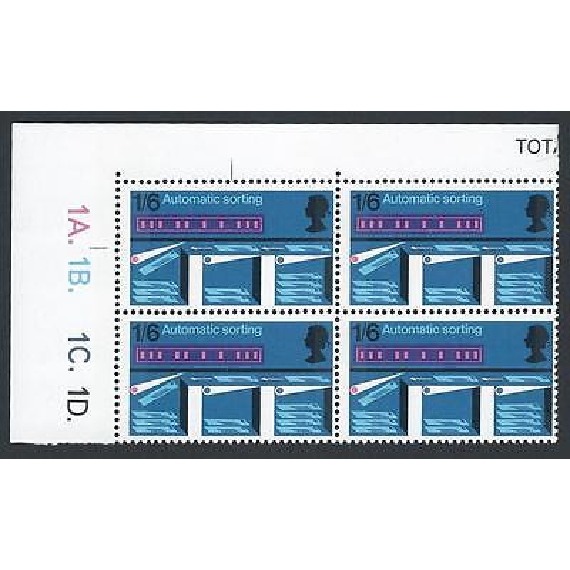 1969 Post Office Technology 1 6 Cylinder Block - MNH