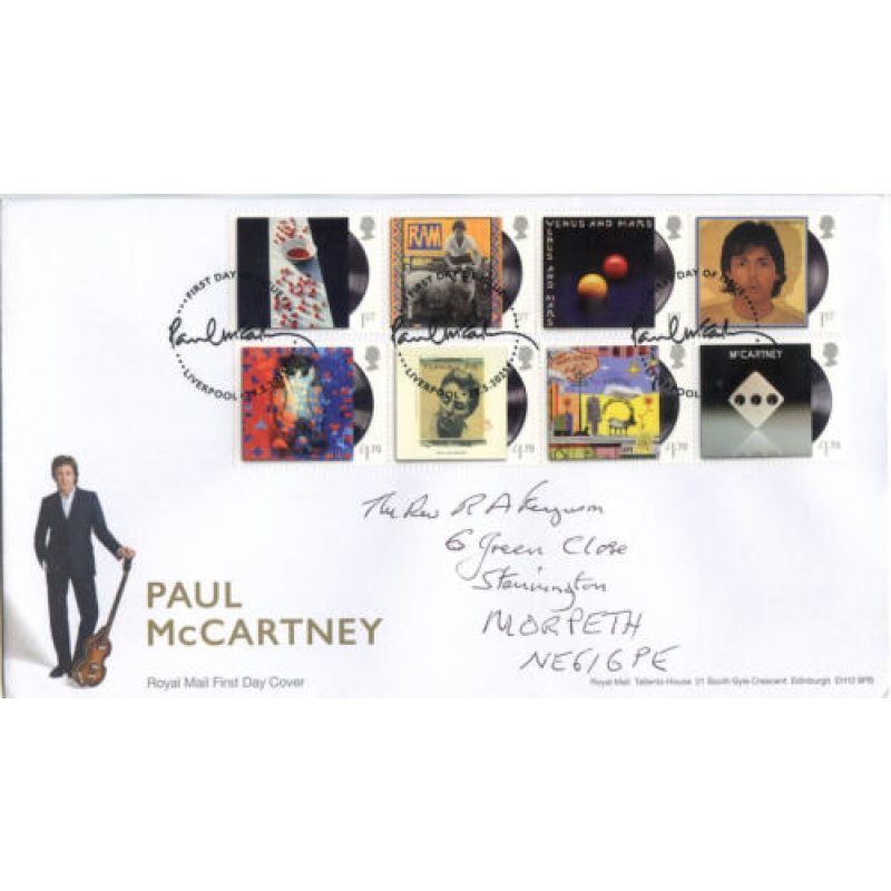 2021 Paul McCartney First Day Cover Liverpool Cancel