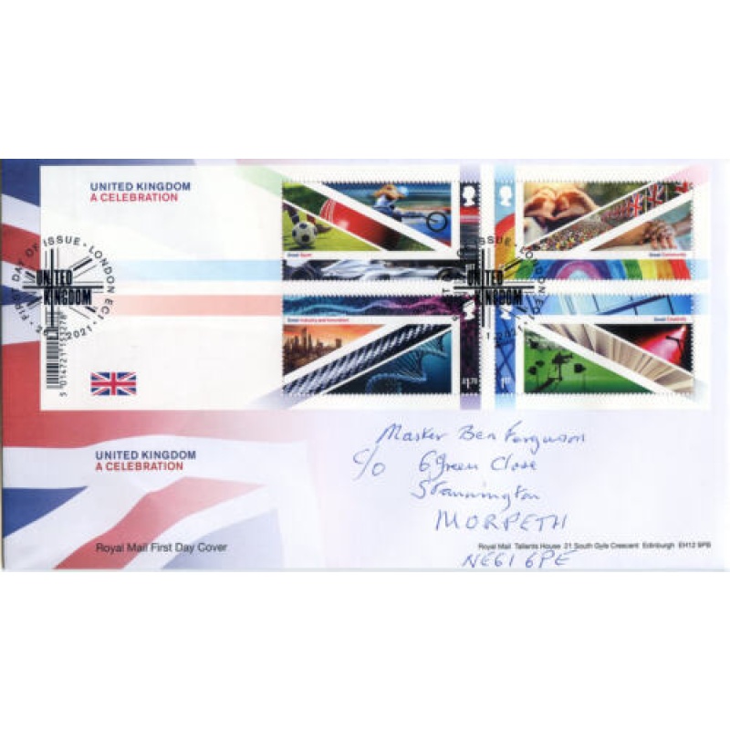 2021 United Kingdom Celebration First Day Cover London EC1 Cancel