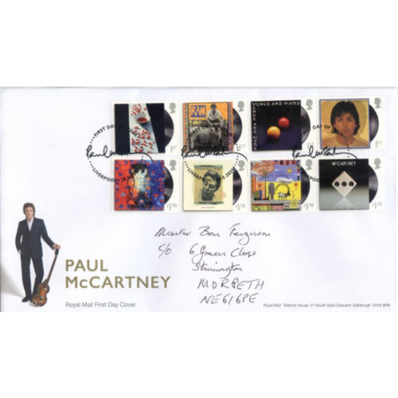 2021 Paul McCartney First Day Cover Liverpool Cancel