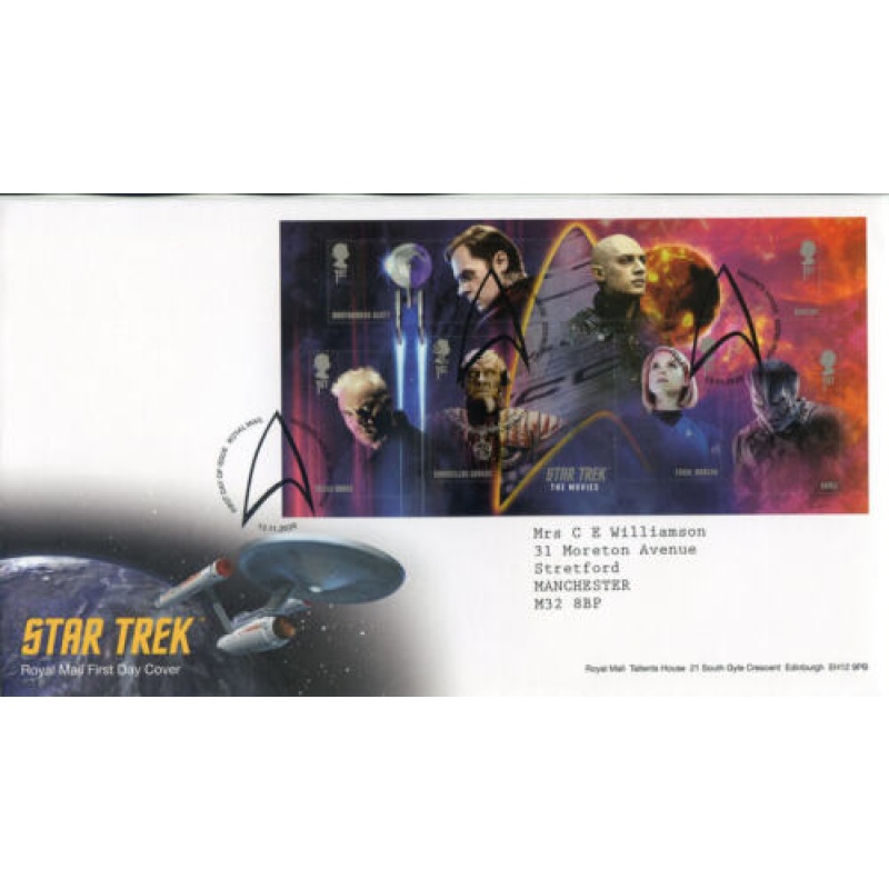 2020 Star Trek Mini Sheet First Day Cover Tallents House Cancel