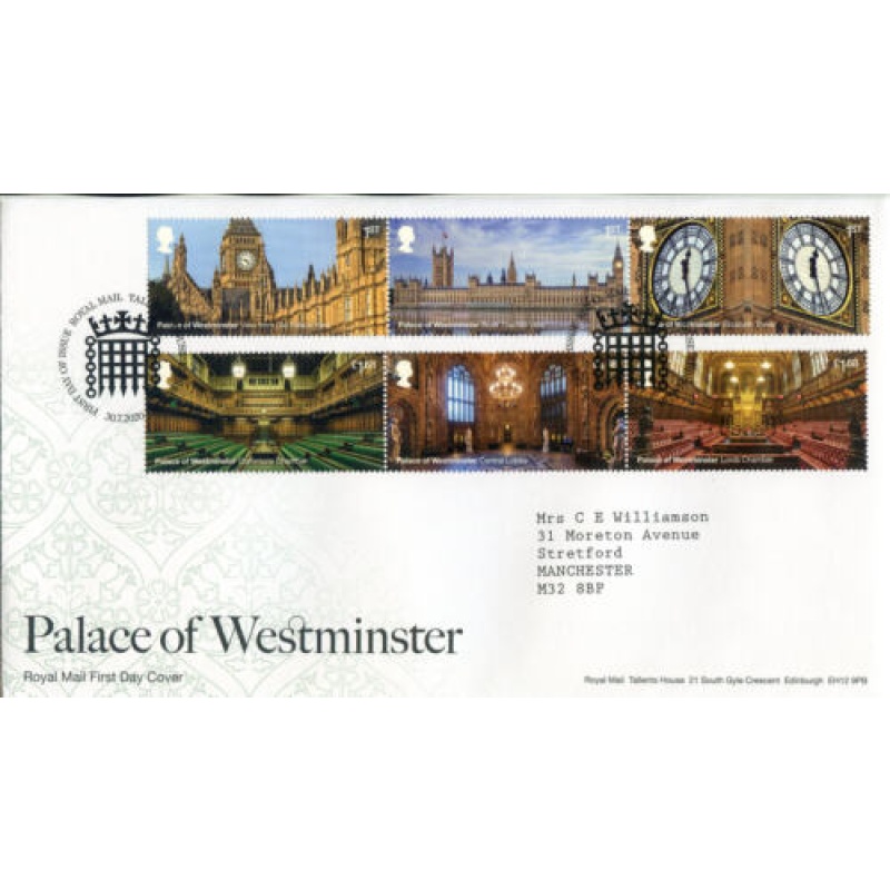 2020 Palace of Westminster First Day Cover Tallents House Cancel