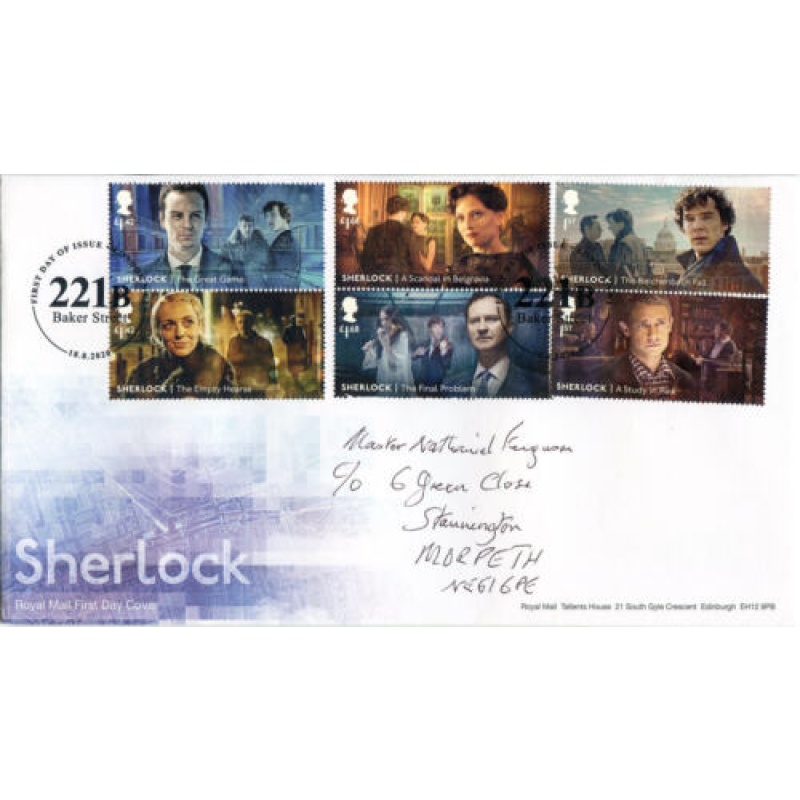 2020 Sherlock First Day Cover London NW1 Cancel