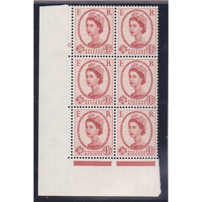 4d Wilding Multi Crown on White Cyl 6 No Dot perf A(E I) UNMOUNTED MINT