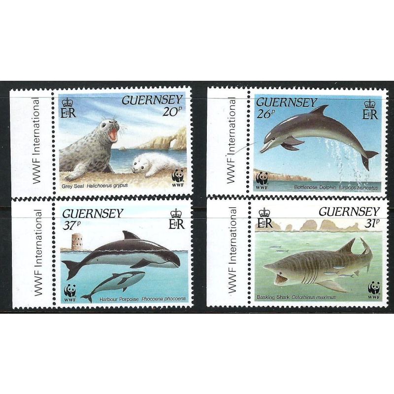 Guernsey Sg501-504 full set 1990 Marine Life MNH