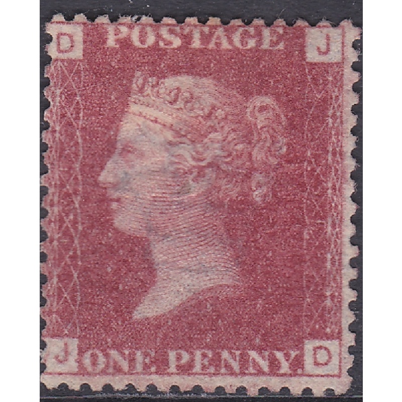 SG 43 1d Penny Red Lettered J-D plate 135 MOUNTED MINT