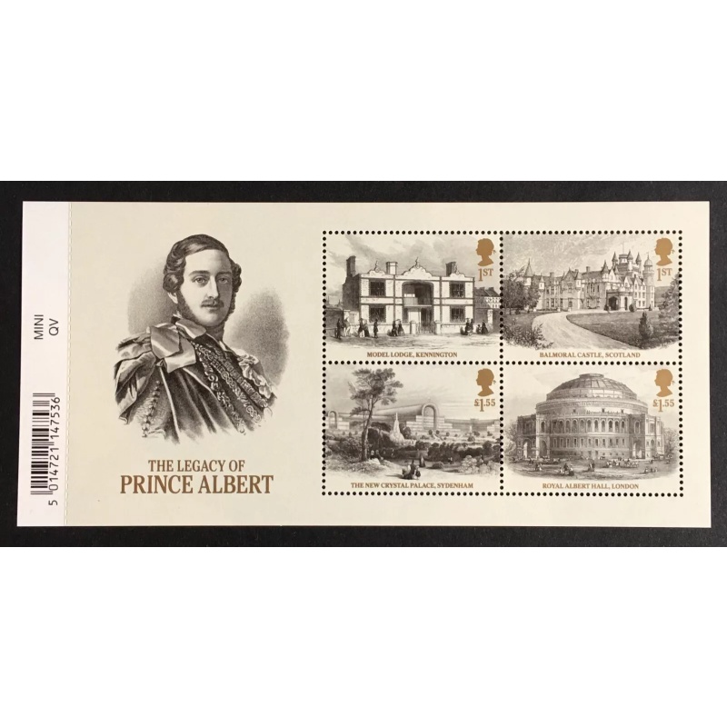 MS4225a 2019 Prince Albert miniature sheet barcode UNMOUNTED MINT MNH