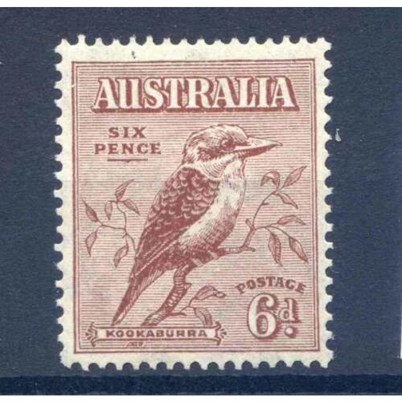 Australia 6d Red Brown SG146 mounted Mint