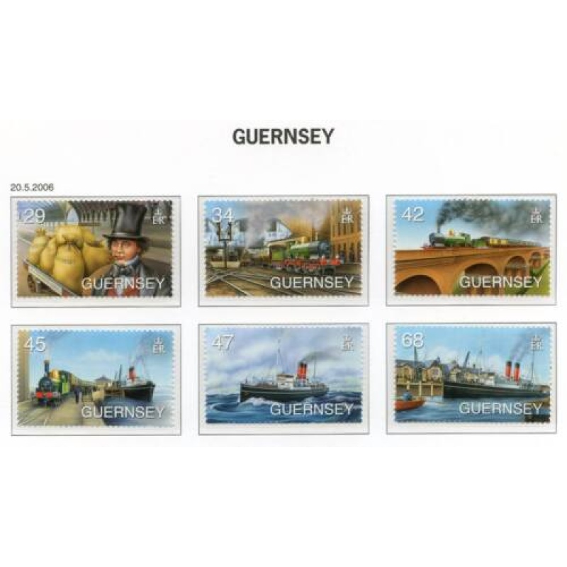 Guernsey 2006 Isambard Kingdom Brunel Set SG1110 1115 Unmounted Mint