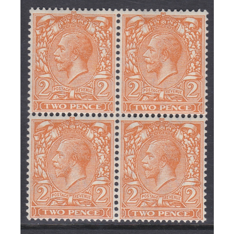 N36(5) Pale Yellow Orange 2d Block Cypher Block of 4 UNMOUNTED MINT