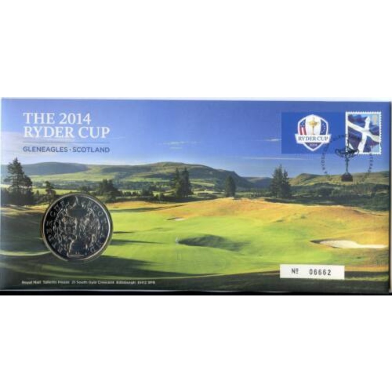 2014 FDC PNC MEDALLION COIN COVER THE 2014 RYDER CUP