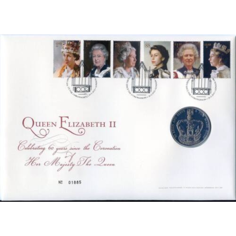 60 years since Coronation of Queen Elizabeth ll Royal Mail 2013 - 5 Coi