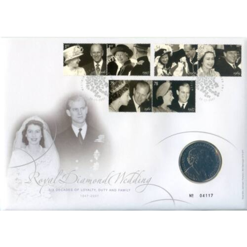 2007 Royal Diamond Wedding 5 Coin Cover