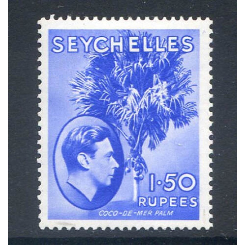 Seychelles 1r 50 Ultramarine SG147 Mounted Mint