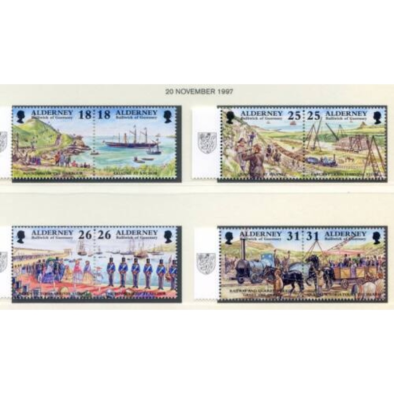 Alderney 1997 Garrison Island Set SGA102 A109 Unmounted Mint