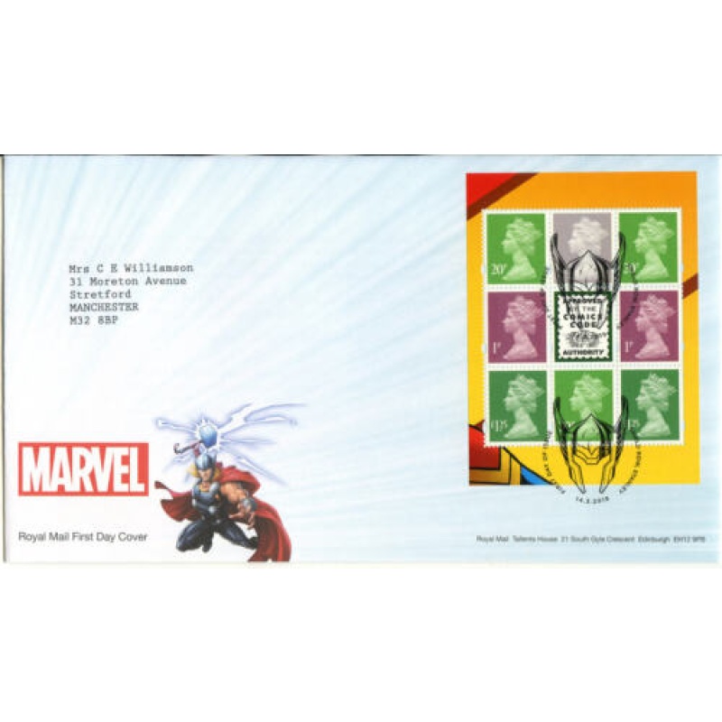 2019 Marvel First Day Cover Shield Row Stanley Cancel