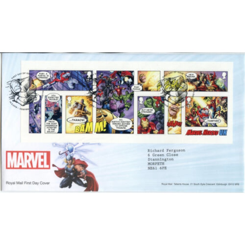 2019 Marvel First Day Cover Tallents House Cancel