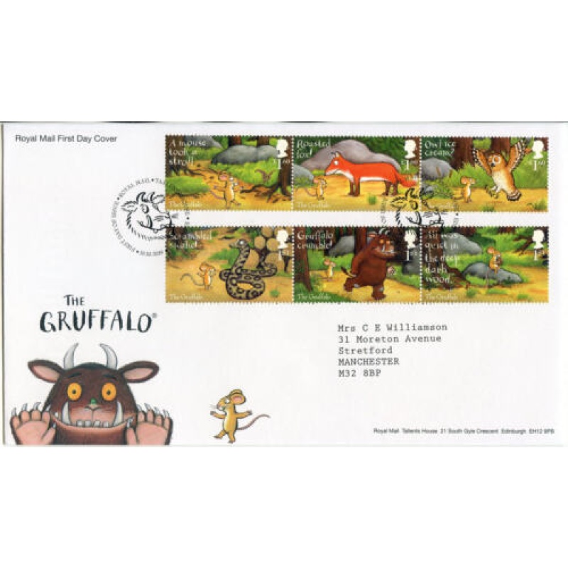 2019 Gruffalo First Day Cover Tallents House Cancel