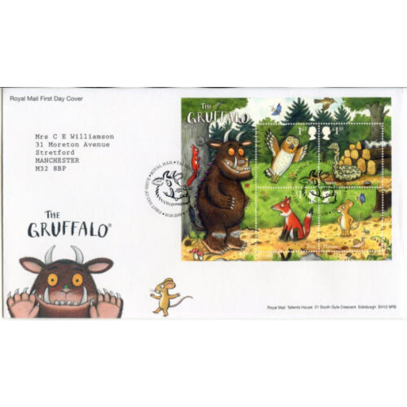 2019 Gruffalo First Day Cover Tallents House Cancel