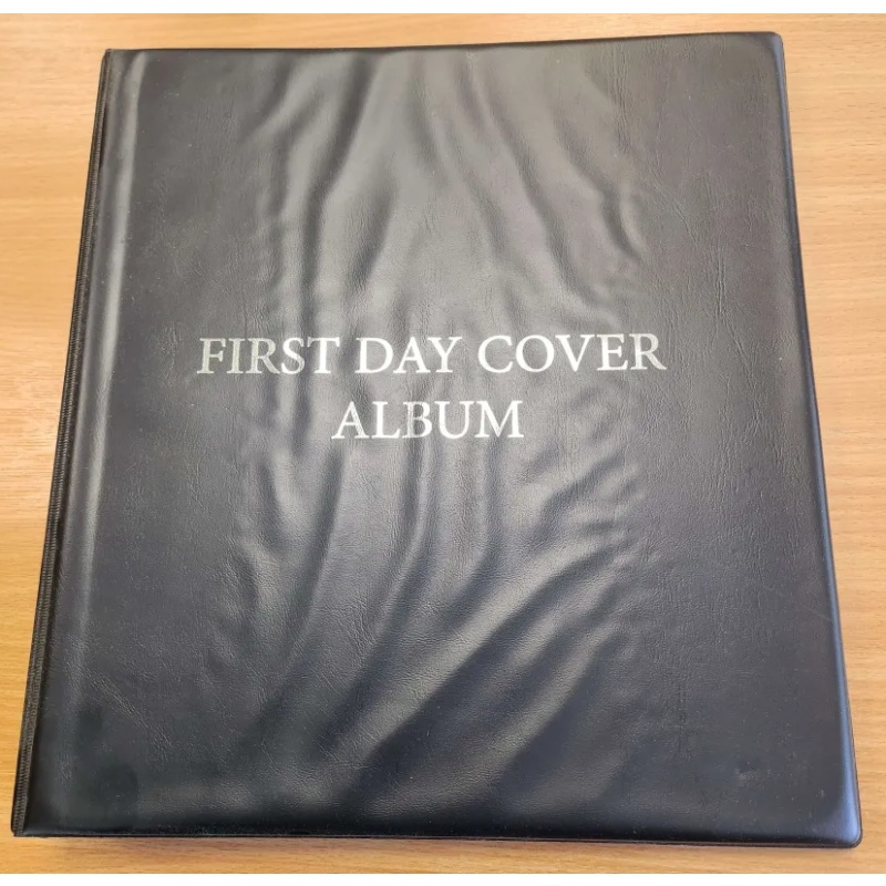 Black First Day Cover Album 4 rings includes 20~ Pages