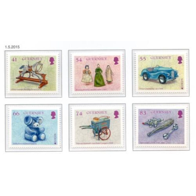 Guernsey 2015 Old Toys Set SG1556 1561 Unmounted Mint