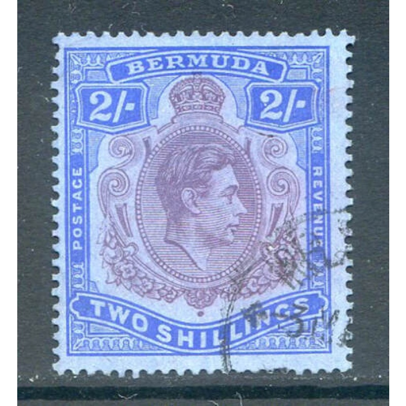 Bermuda 2 -Deep Reddish Purple  Ultramarine Grey Blue SG116a Fine Used