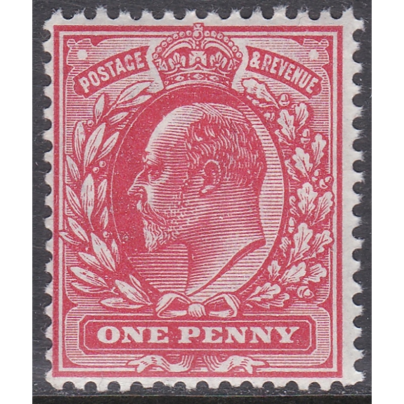 Edward VII Sg 219 M5(1) 1d Scarlet Single Stamp UNMOUNTED MINT MNH