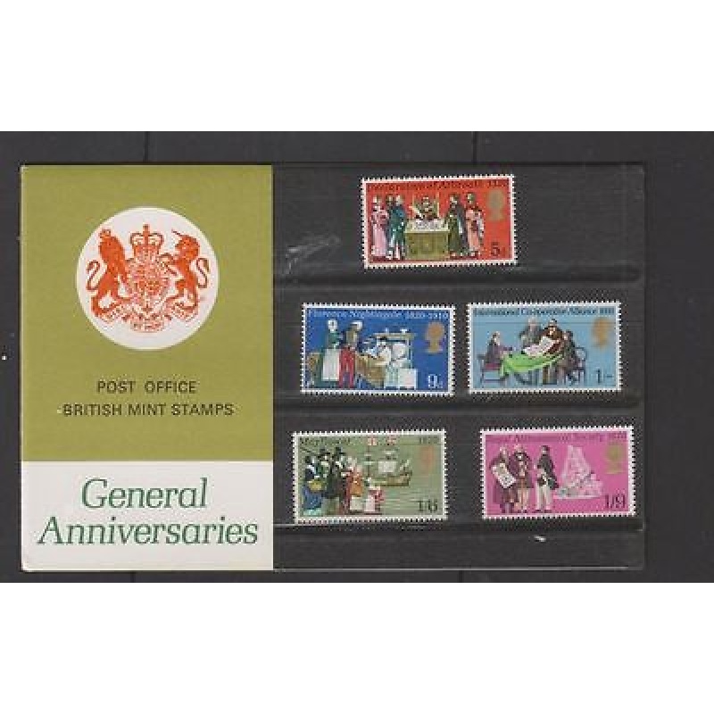 1970 General Anniversaries Presentation pack type A UNMOUNTED MINT