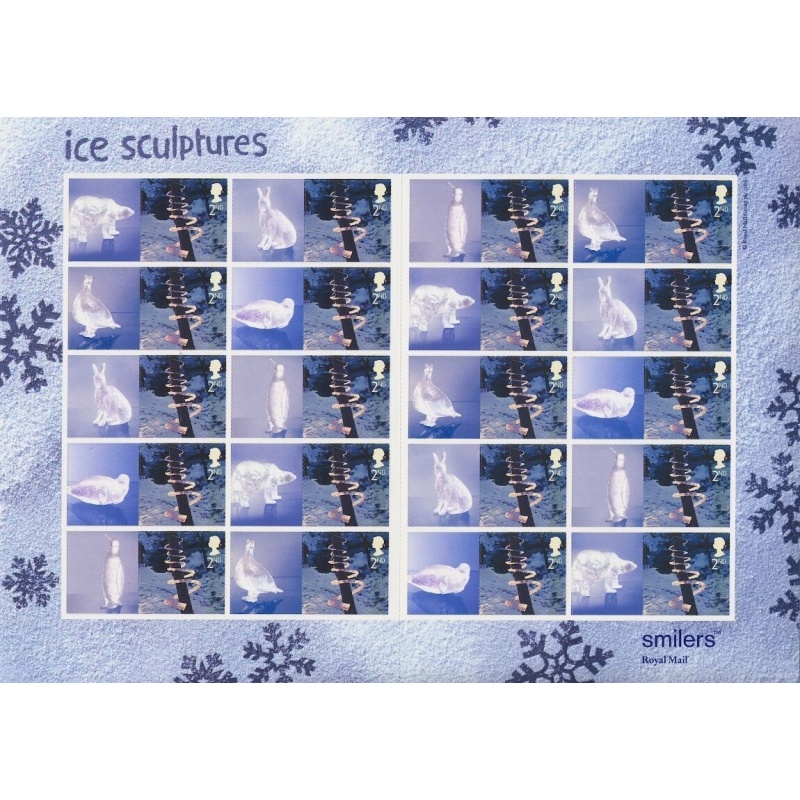 LS15 GB 2003 Ice Sculptures Smiler sheet UNMOUNTED MINT MNH