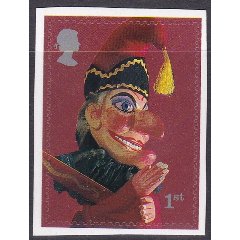 PM3 2001 Sg2230 Mr Punch 1st class stamp out of booklet - self adhesive