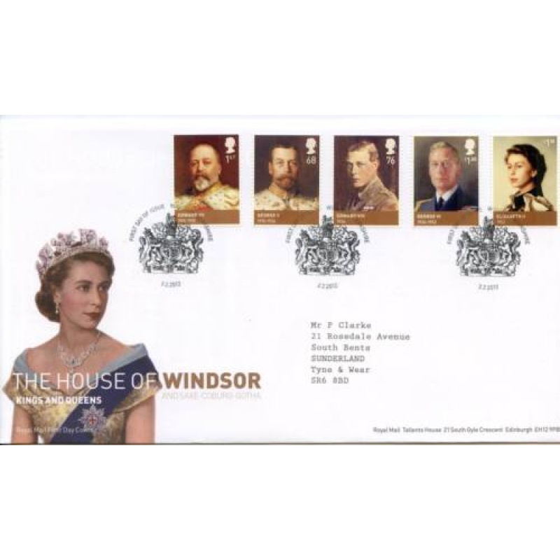 2012 House of Windsor First Day Cover Windsor Cancel