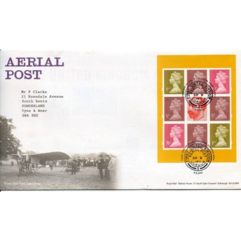 2011 Aerial Post Prestige First Day Cover London Cancel