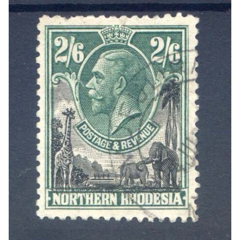 Northern Rhodesia 2 6 Black  Green SG12 Fine Used