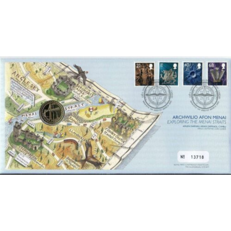 2005 GB Exploring the Menai Straits Royal Mail Mint BU 1