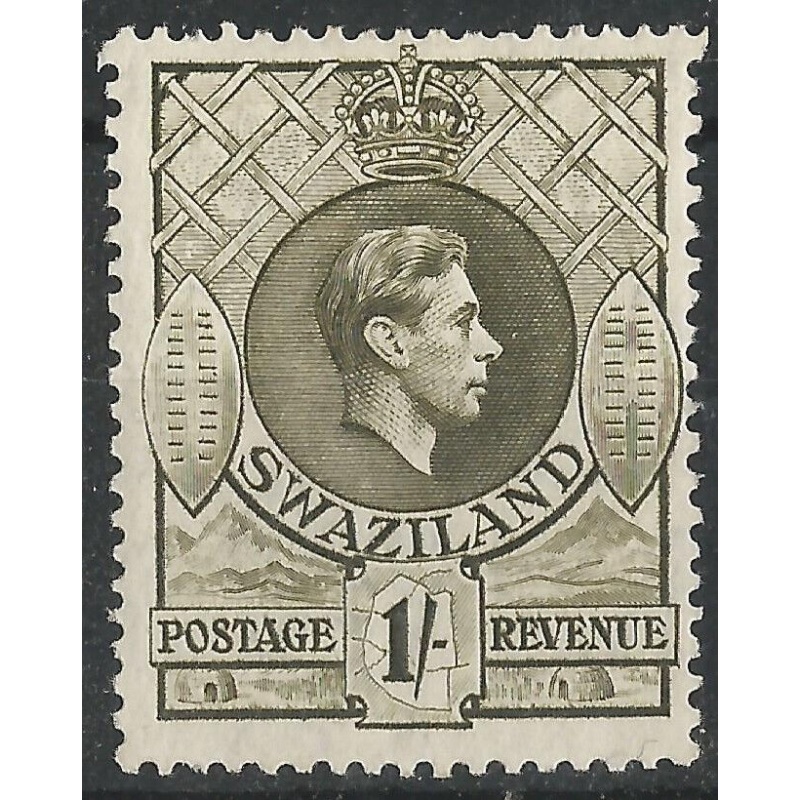 Swaziland Sg35 - 1s. brown - olive LMM