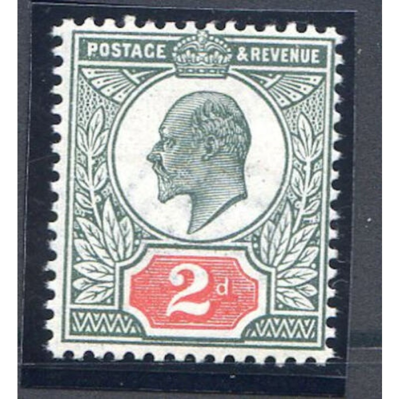 2d Deep Dull Green  Carmine M13 2 Mounted Mint