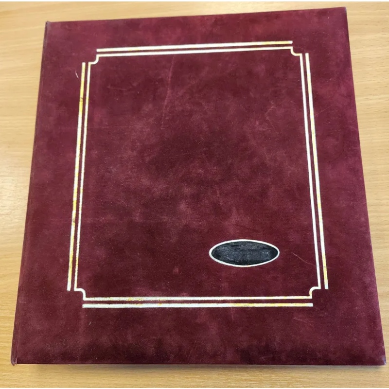 Benham red 22 ring binder for booklets with 12 pages - Worn logo