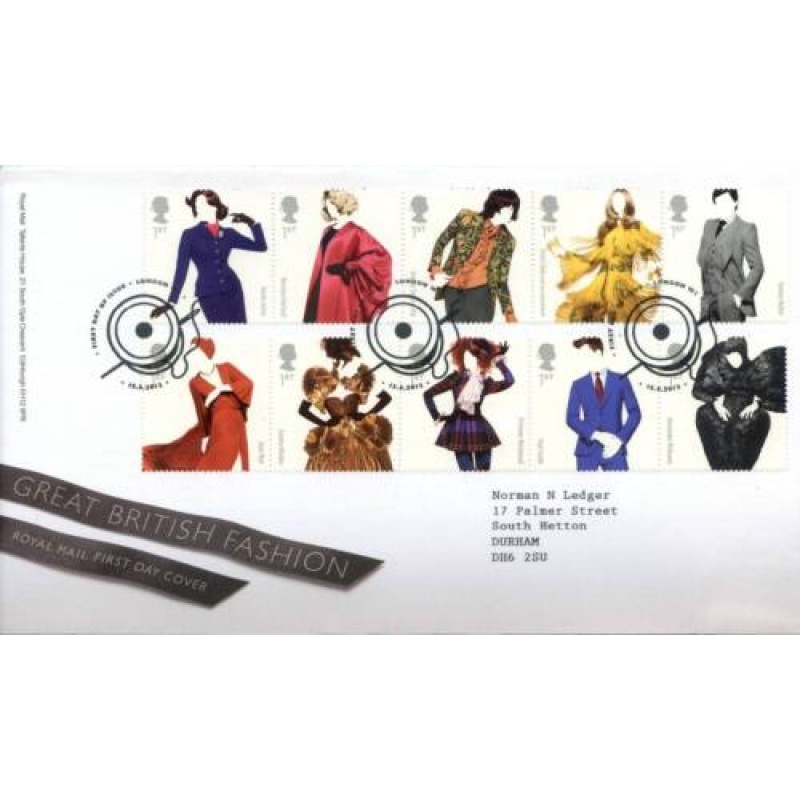 GB 2012 Fashion First Day Cover London Cancel