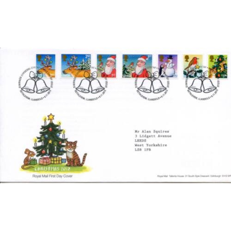 GB 2012 Christmas First Day Cover Bethlehem Cancel