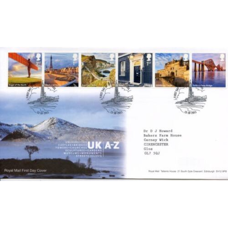 GB 2011 UK A-Z First Day Cover Cover Blackpool Cancel