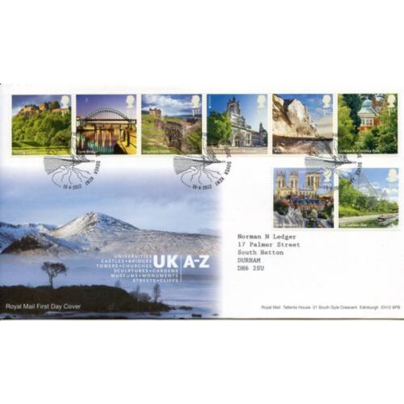 GB 2012 UK A-Z (S-Z) First Day Cover Dover Cancel